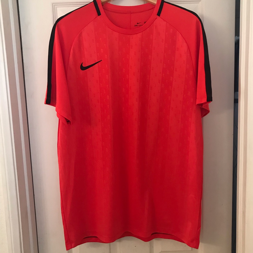 Nike Dri Fit Soccer Training Shirt All Over Swoosh Nike Logo